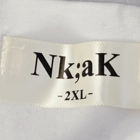 NWOT | 2 Pack White Scoop Neck Basic Long Sleeve Tee T-Shirt | 2XL - Picture 4 of 5